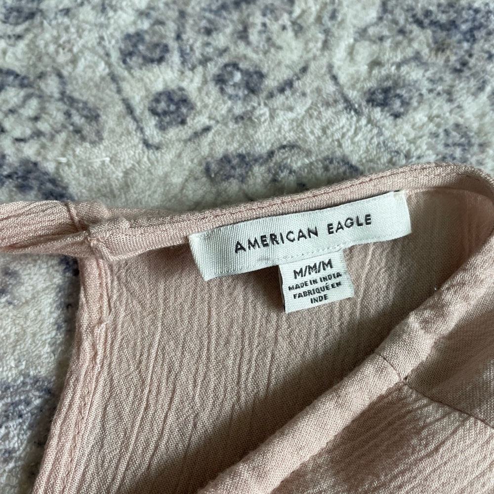 Blush Pink Long Sleeve American Eagle Top - Picture 3 of 3